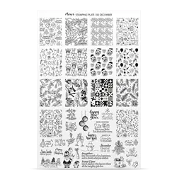 Try On Sheet til stampingplade no. 150, December, Moyra